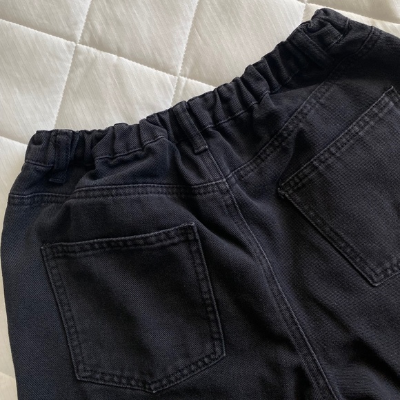 Zalora basic denim cropped joggers - Picture 4 of 5